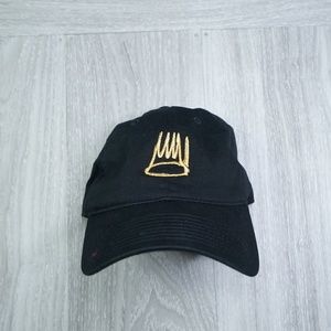 Born Sinner Gold Crown Black Dad Hat